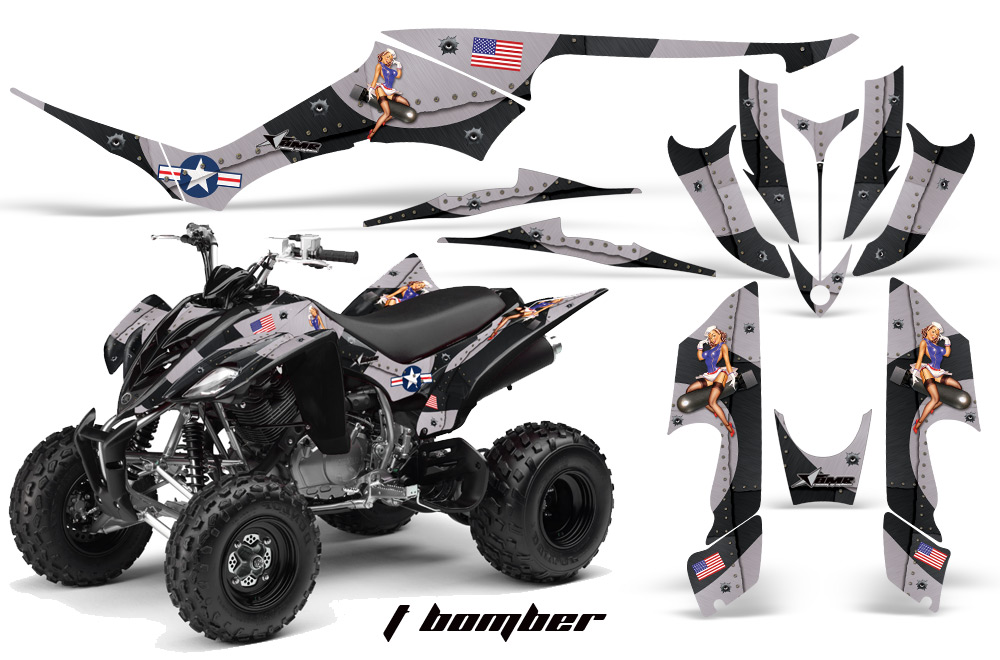 Yamaha Raptor 350 Graphics T-Bomber Black